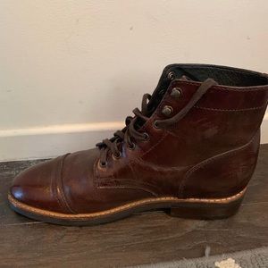 Brown Captain Lace-Up Boots like *NEW*